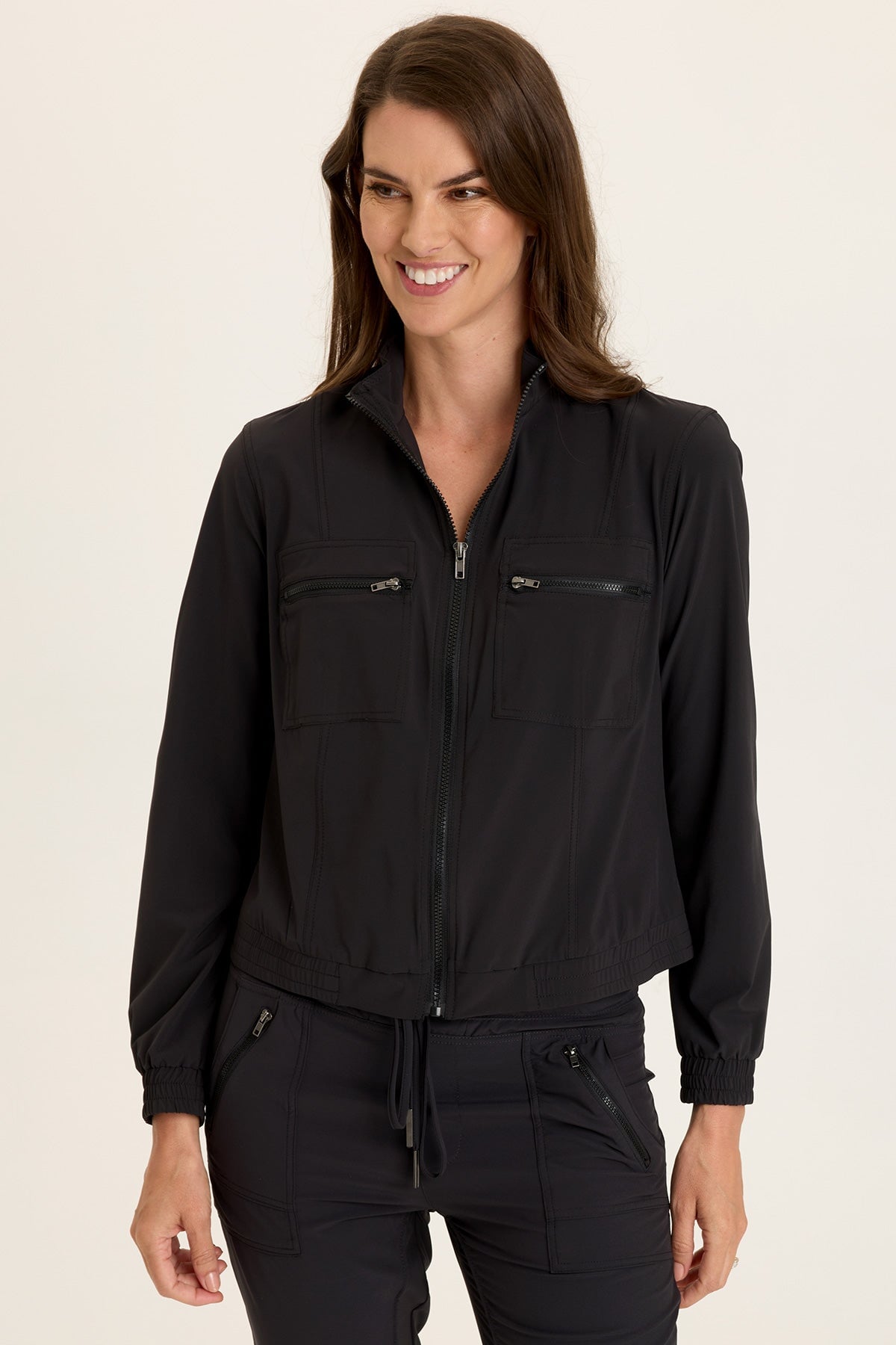 Wearables Quinn Active Ruched Bomber 