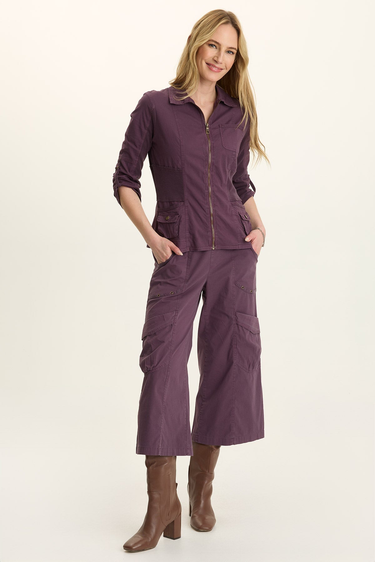 Wearables Wexel Poplin/Stretch Fitted Cargo Jacket 