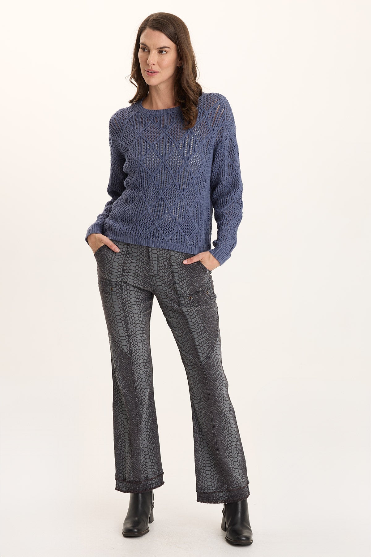 XCVI Rothwell Cotton Knit Relaxed-Fit Sweater Top