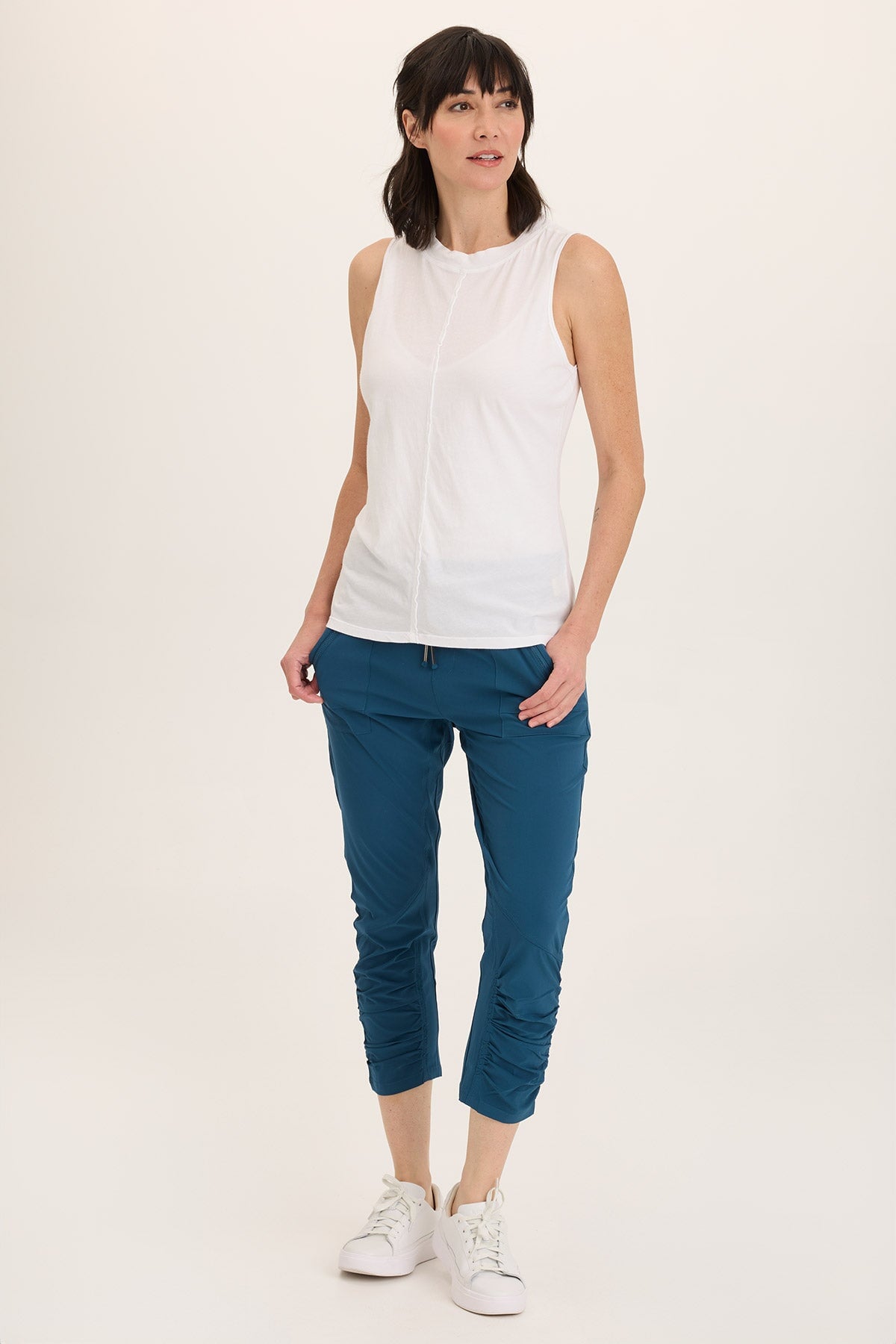 Wearables Aksana Whisper Stretch Ruched Active Slim Pant 