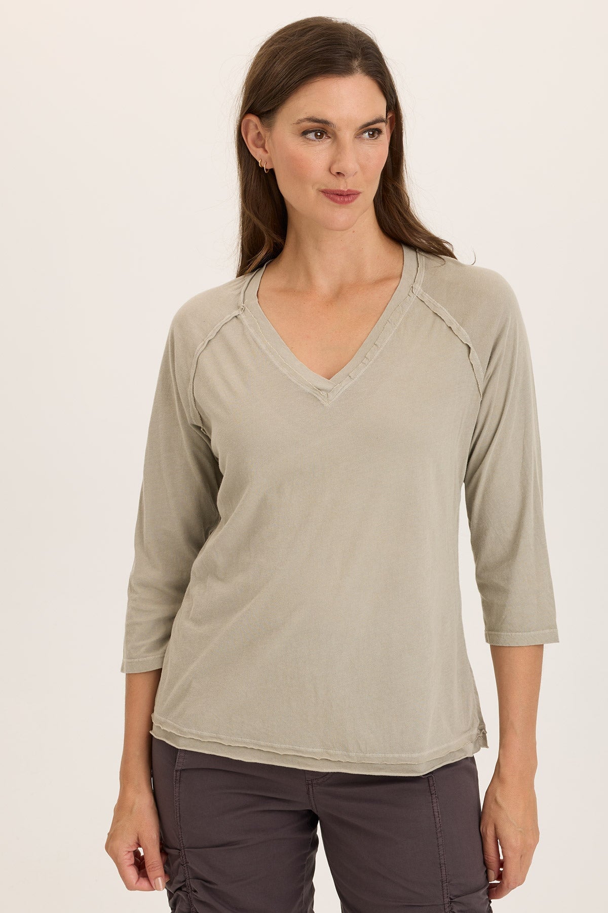 Wearables Maven Jersey 3/4-Sleeve V-Neck Tee 