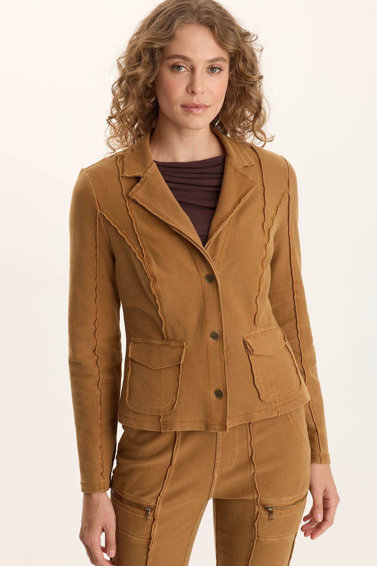 XCVI Dunne Twill Knit Stretch Blazer 