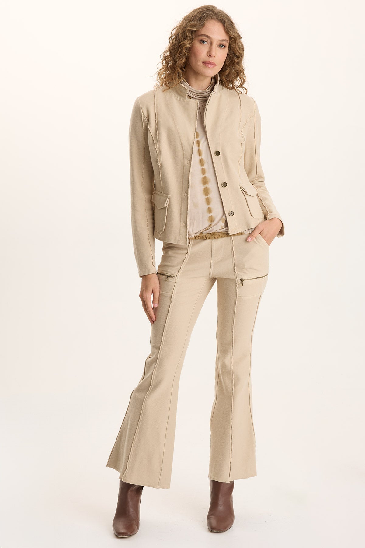 XCVI Dunne Twill Knit Stretch Blazer 