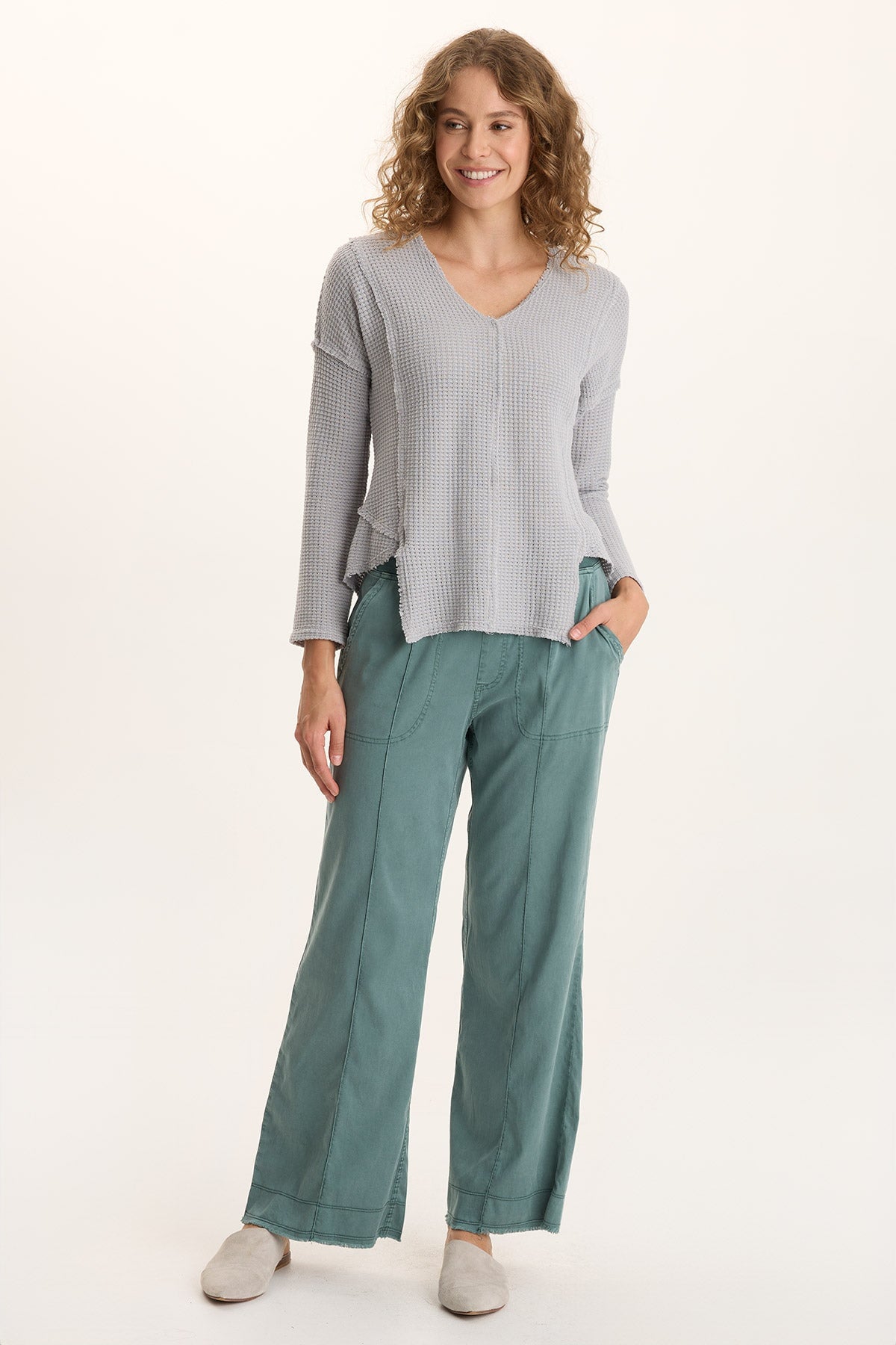 XCVI Orn Tencel Pull-On Wide-Leg Pant