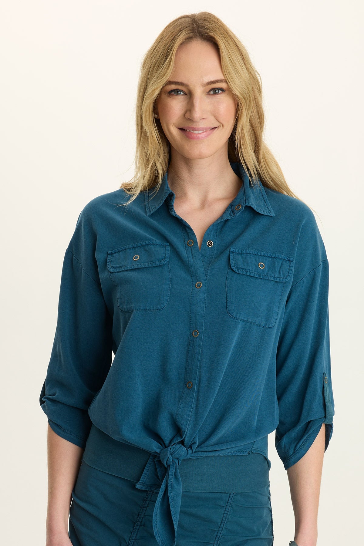 Wearables Tyrell Lightweight Tie-Front Button-Up