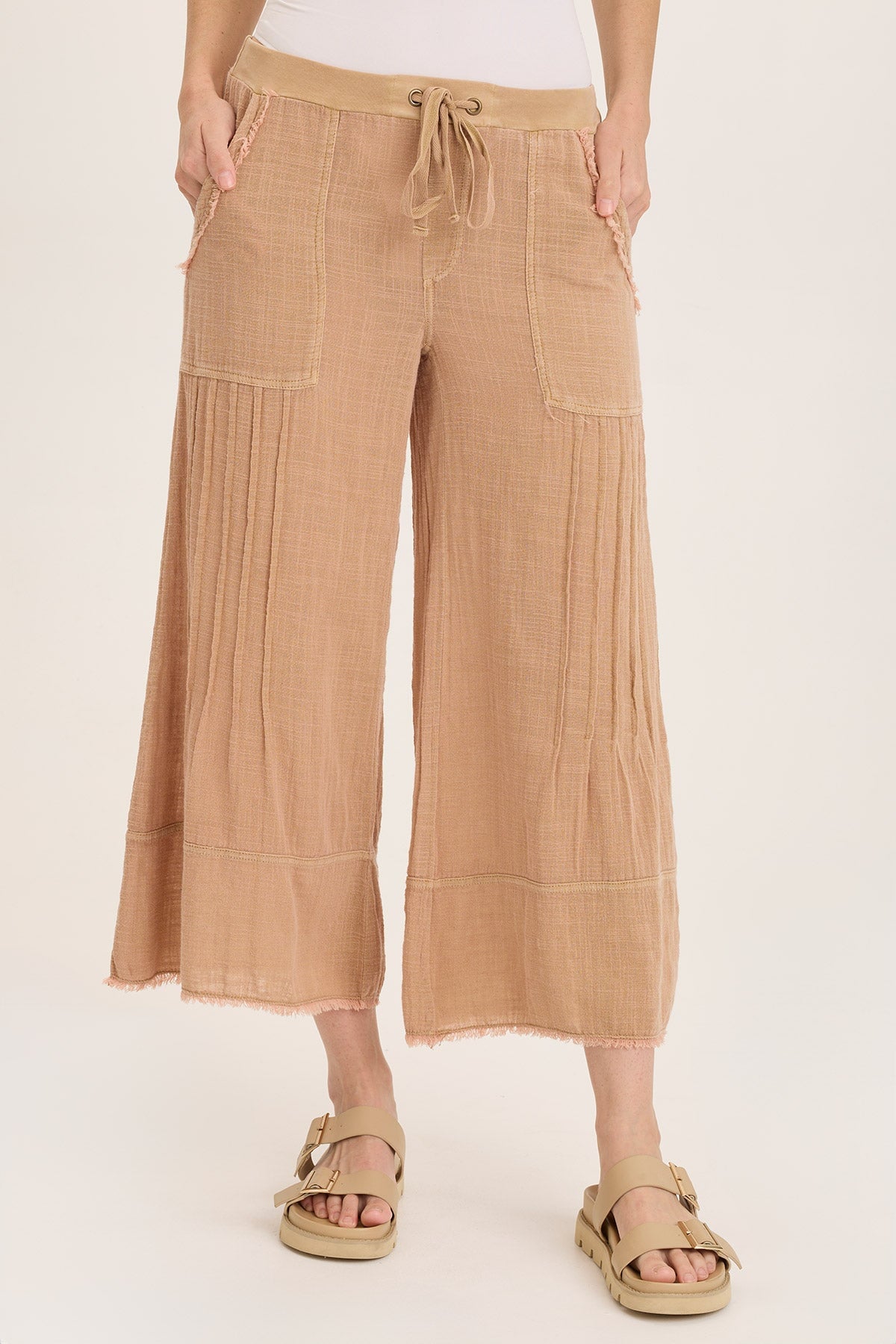 Wearables Ace Gauze Wide Leg Crop 