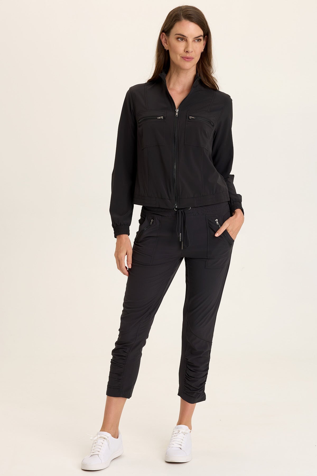 Wearables Aksana Whisper Stretch Ruched Active Slim Pant 