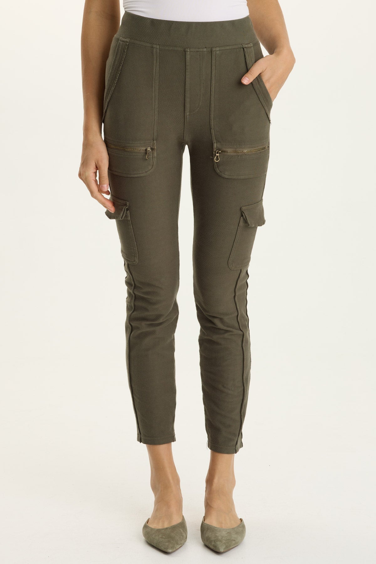 XCVI Keelie Twill Knit Elevated Pocket Legging 