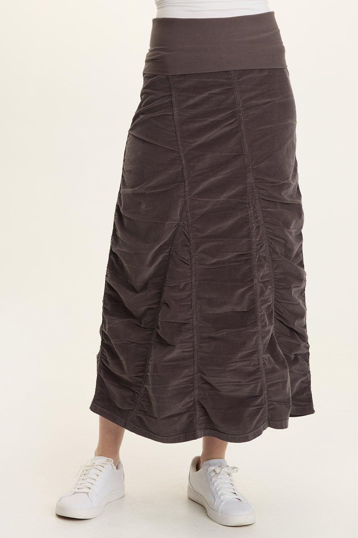Wearables Cord Shirred Peasant Skirt 