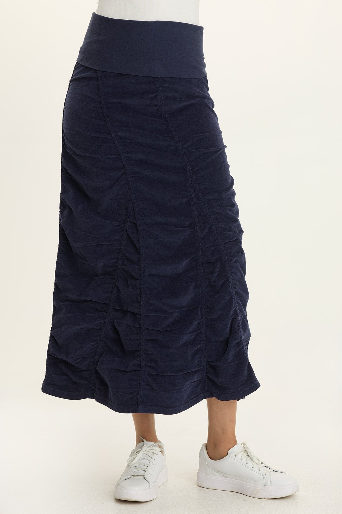 Wearables Cord Shirred Peasant Skirt 