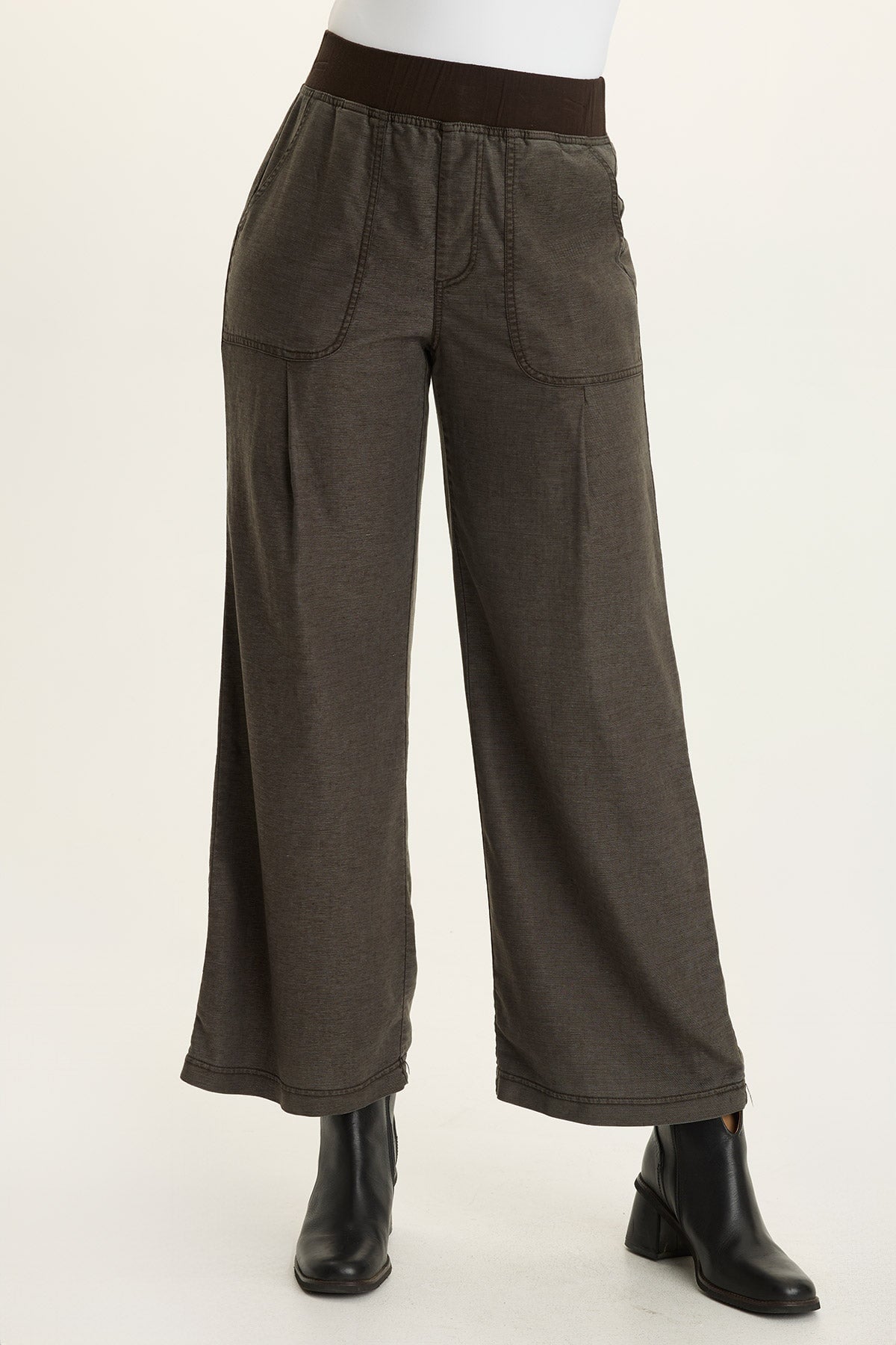 Wearables Riven Twill Wide Leg Pull-On Pant
